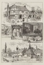 Schetsen in Chalfont St Giles, Buckinghamshire, met Milton